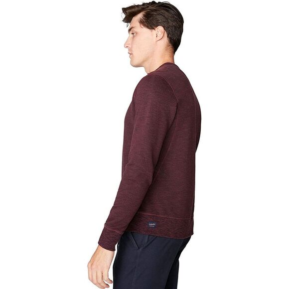 Good Man Brand Mens Victory V-Notch Sweatshirt Small Wine - NWT $128 - Picture 3 of 5